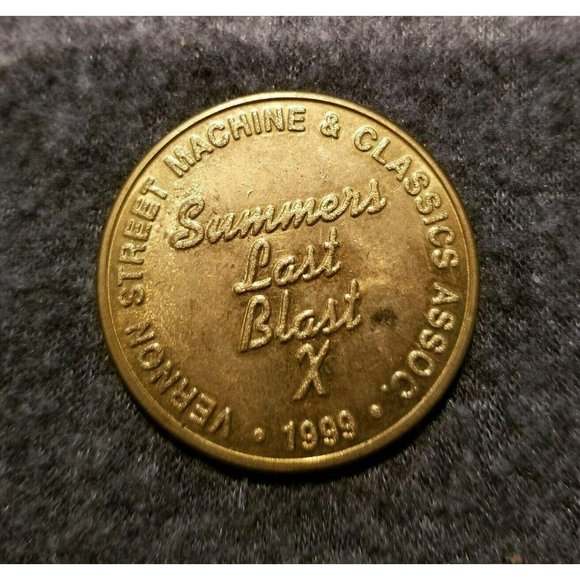 1999 Summers Last Blast Vernon Street Car Show Collectors Coin Token SC218 - Picture 2 of 7